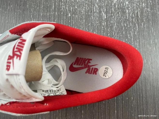 Rep Jordan Low 1 705329-101 White Retro Red Varsity 0821